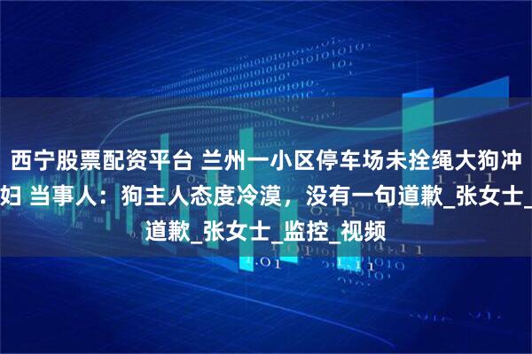 西宁股票配资平台 兰州一小区停车场未拴绳大狗冲向6个月孕妇 当事人：狗主人态度冷漠，没有一句道歉_张女士_监控_视频